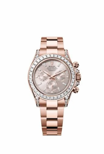 Rolex Cosmograph Daytona Everose Gold - Baguette / Sundust - Baguette / Oyster 126595TBR-0001 (m126595tbr-0001)